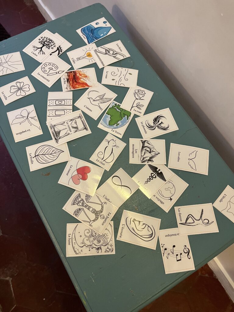 Cartes que j'ai créé pour l'atelier de janvier 2025