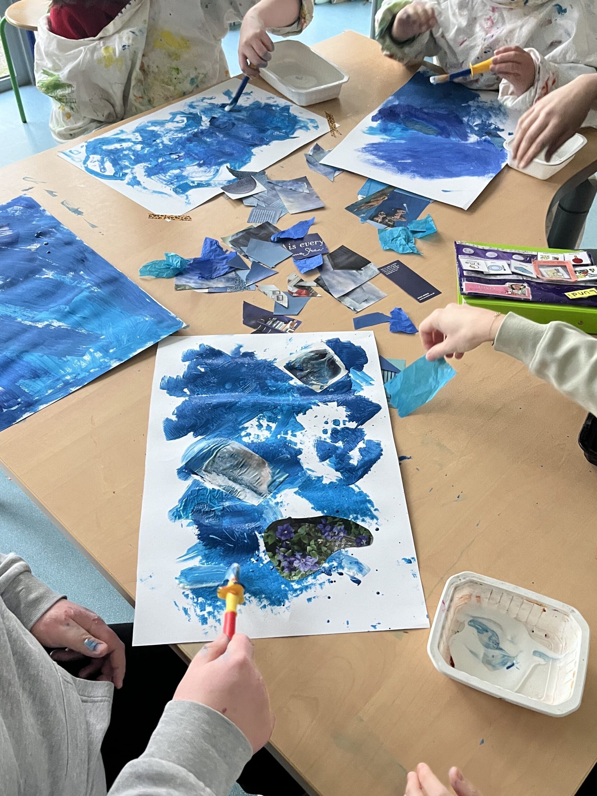 Séance art thérapie en IME. 